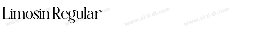Limosin Regular字体转换